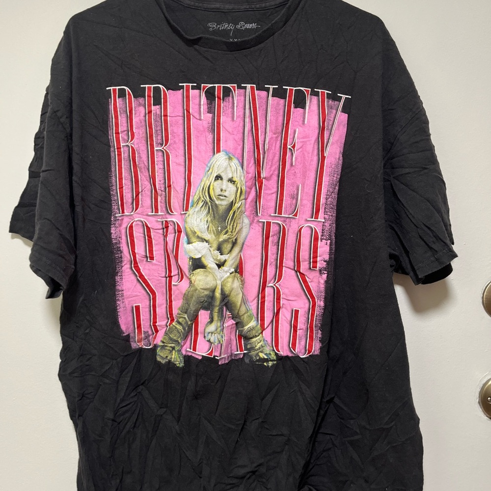 Britney Spears Black Graphic Tee